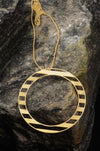 hollow striped necklace