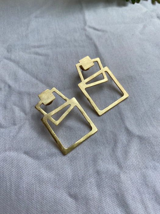 Funky Connected Squares Earrings